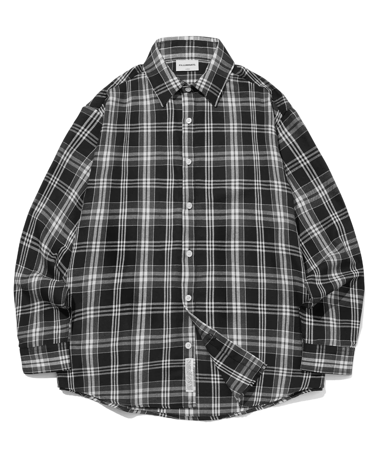 Overfit checked shirt_leeknow