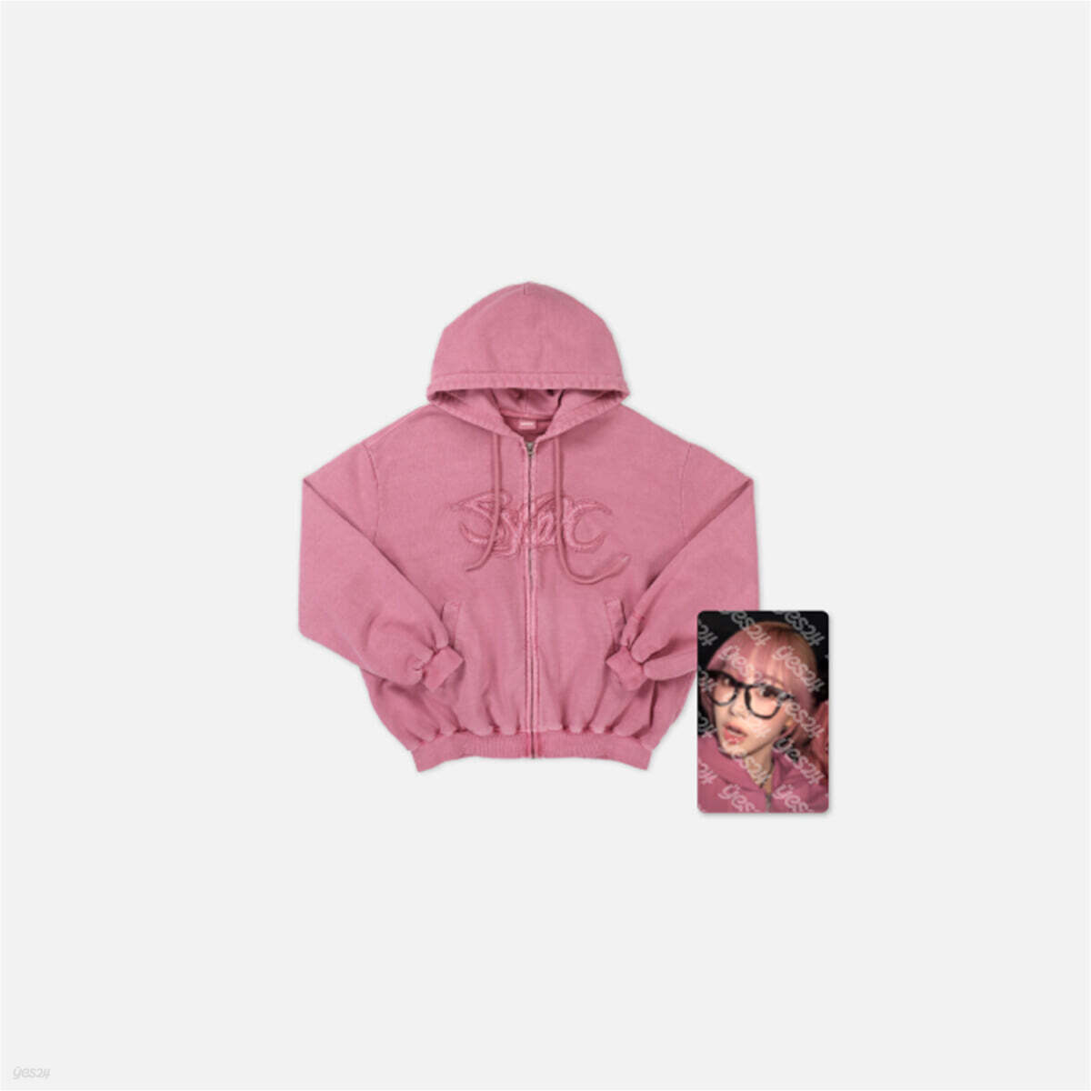 2024-25 aespa LIVE TOUR - PINK HOODIE ZIP-UP SET