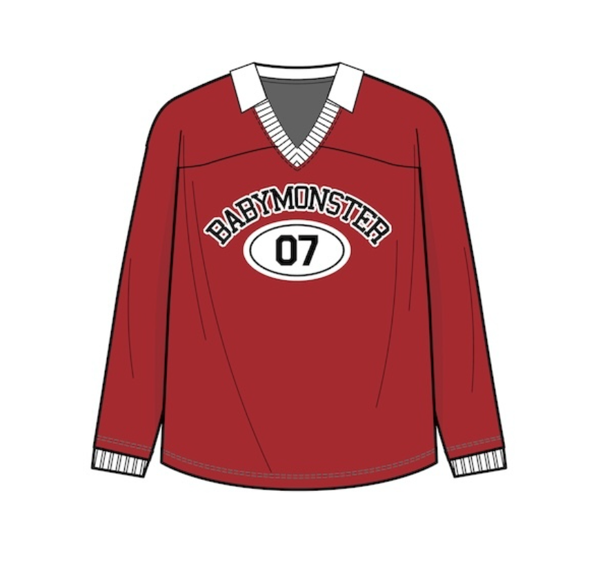 babymonster_ long-sleeved shirt ( red M size) + shipping
