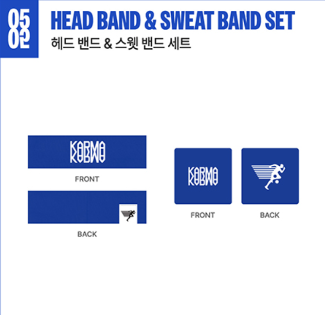 *OFFLINE* 2nd Week- Karma_Head Band&Sweat Band set