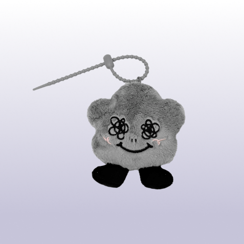 SHUMON PLUSH KEYCHAIN_GREY