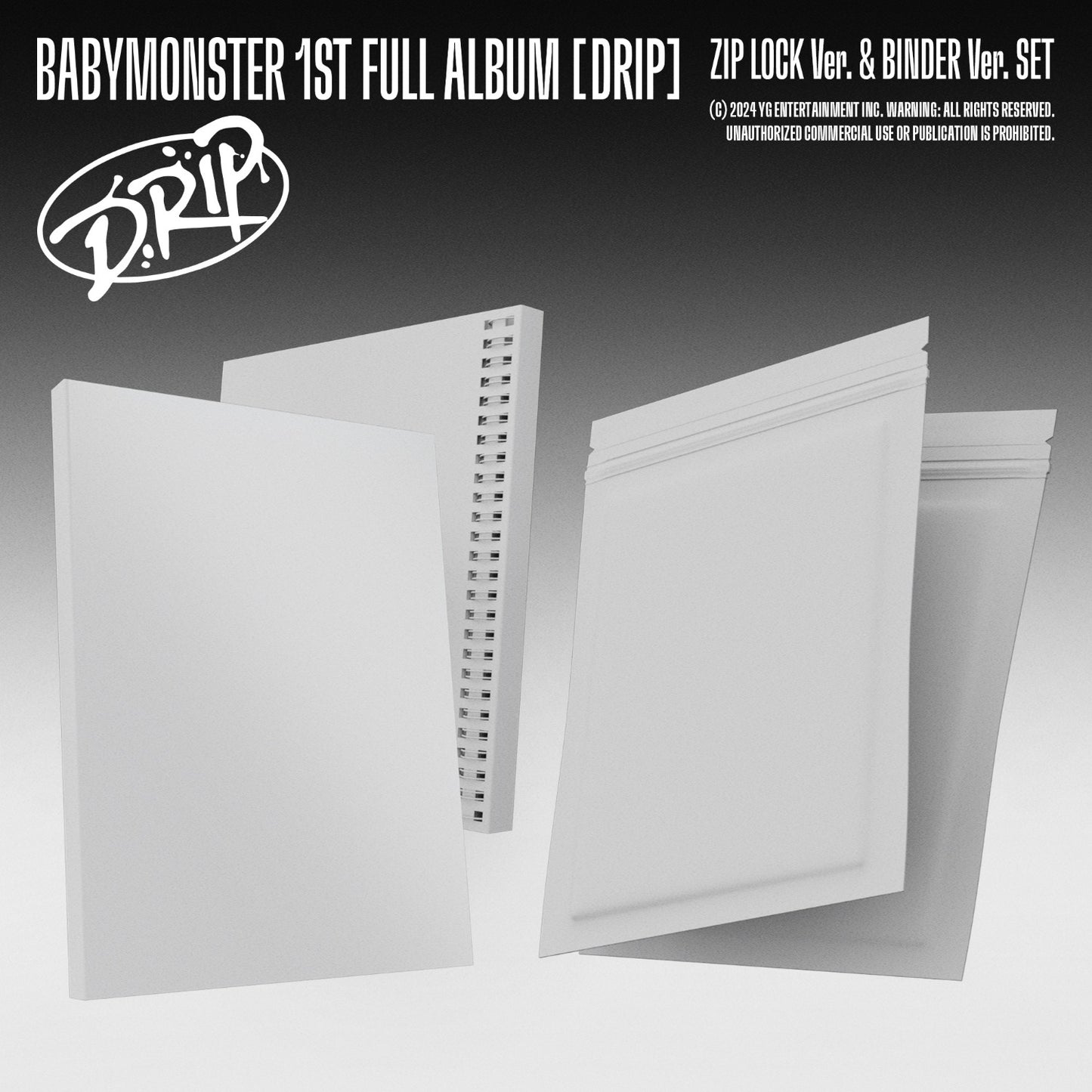 (Pre-order) BABYMONSTER 1st FULL ALBUM [DRIP] （BINDER Ver. / ZIP LOCK ver.）