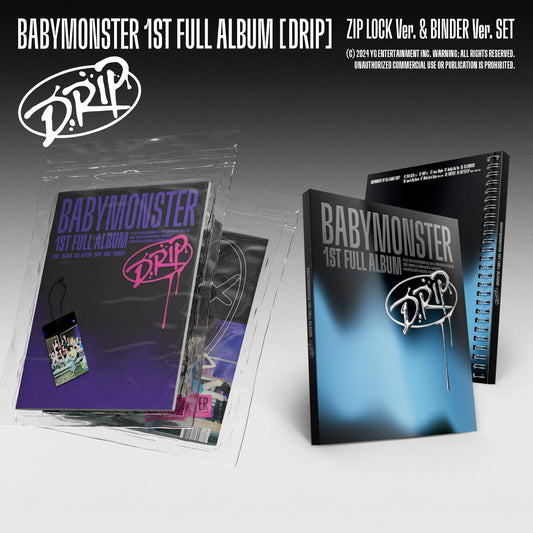 (Pre-order) BABYMONSTER 1st FULL ALBUM [DRIP] （BINDER Ver. / ZIP LOCK ver.）
