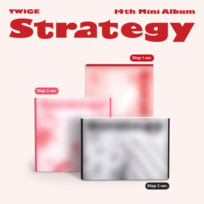 (Pre-order) TWICE 14th Mini Album STRATEGY (Step1 ver. / Step2 ver. / Step3 ver.)