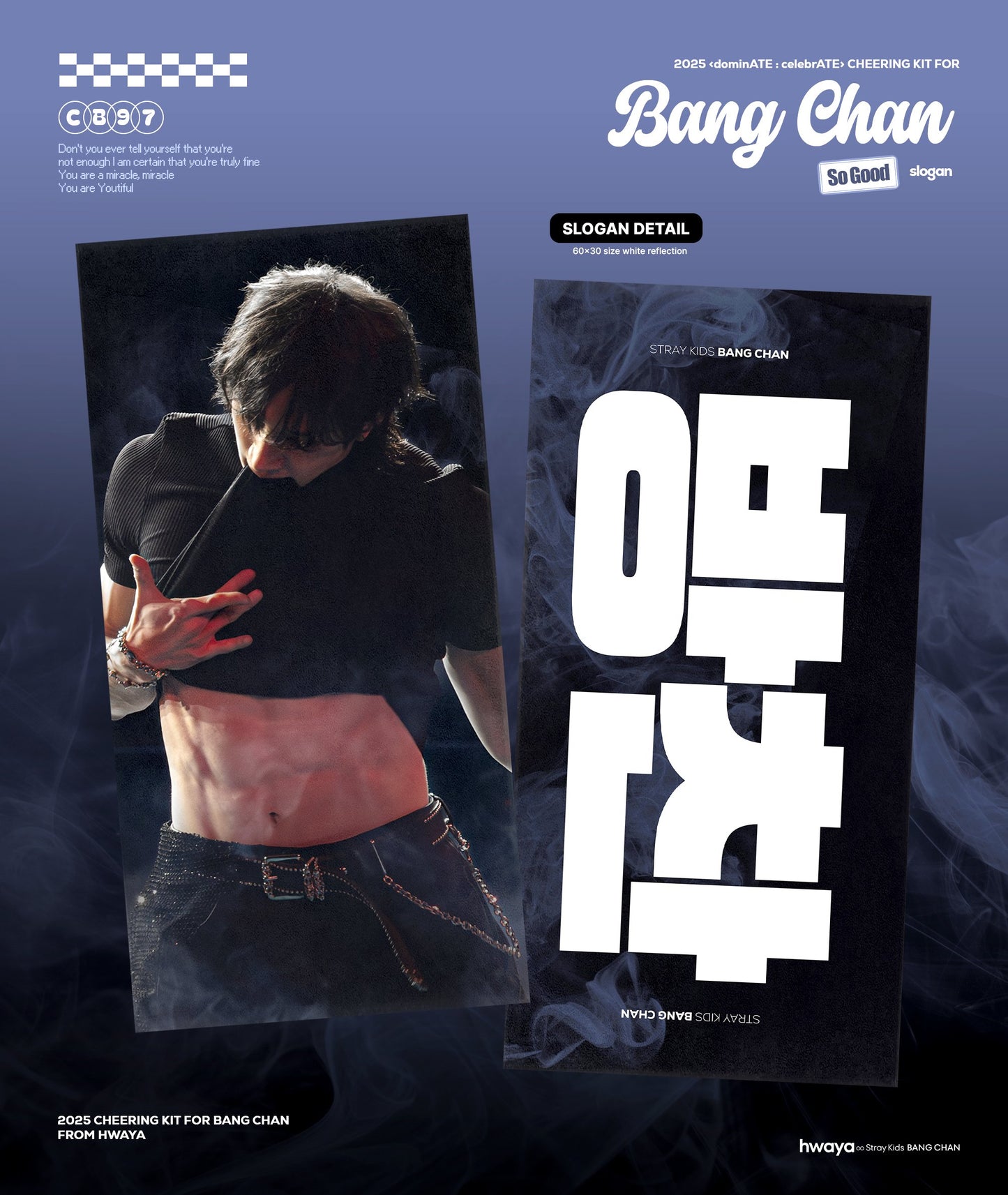 2025 <dominATE : celebrATE> CHEERING KIT for BANG CHAN By ʜᴡᴀʏᴀ