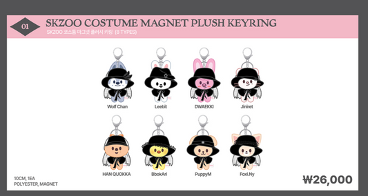 Online 2nd Week _SKZOO Costume Magnet Plush Keyring_DO IT POP-UP
