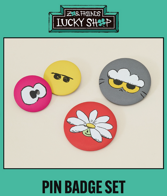 Pin Badge Set - ZO&FRIENDS LUCKY SHOP POP-UP