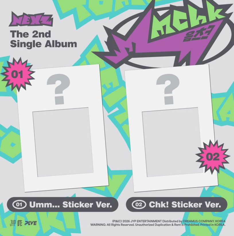 NEXZ 2nd Single ALBUM Mmchk (Umm...Sticker Ver. / Chk! Sticker Ver.)
