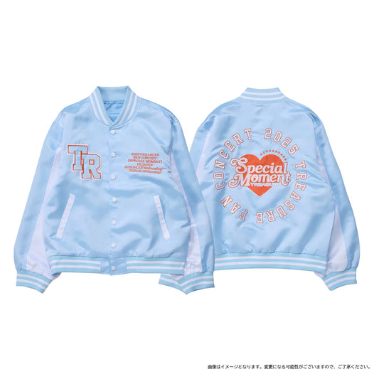 TREASURE_Satin blouson (BLUE) _ M size